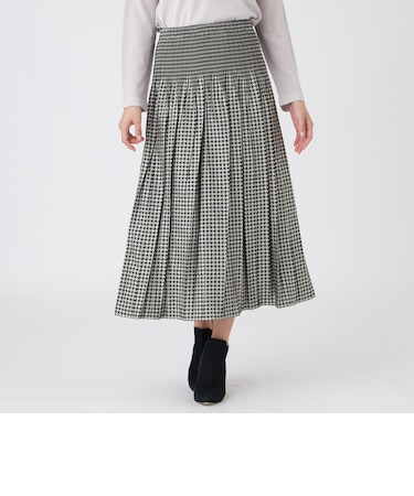 【Signature Style】【ウォッシャブル】千鳥/グレンチェックJQスカート