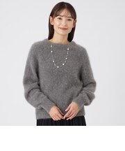 【40 YEARS ANNIVERSARY】【ウォッシャブル】FOX混ファーニットプルオーバー