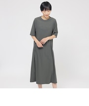【接触冷感】【UVカット】【ウォッシャブル】メリルハイテンションTシャツワンピース