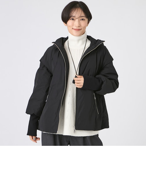 【SANYO Style EDITION掲載】【ウォッシャブル】2WAYスムースタフタダウンジャケット