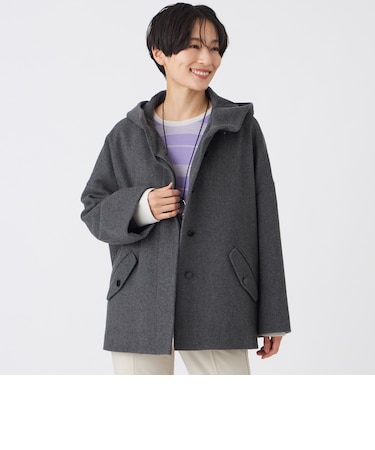 【SANYO Style EDITION掲載】ウールスーパービーバーフーデッドコート