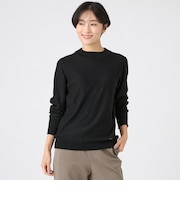 【SANYO Style EDITION掲載】【ウォッシャブル】ミニスパンコールニットプルオーバー