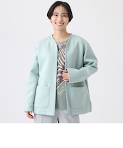 【マシンウォッシャブル】ゼブラプリントダンボールニットコーディガン