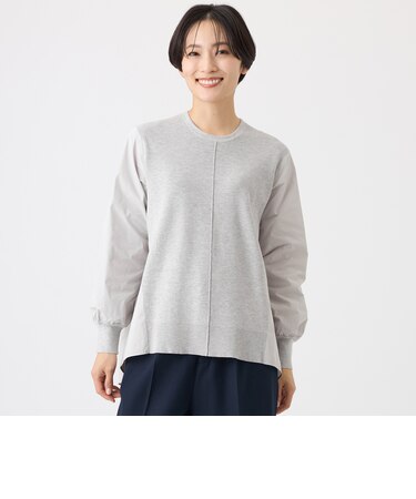 【ウォッシャブル】タフタコンビニットプルオーバー
