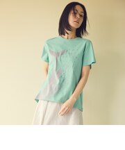 【EDITION掲載】【接触冷感・ウォッシャブル】スプラッシュホエールプリントカットソー