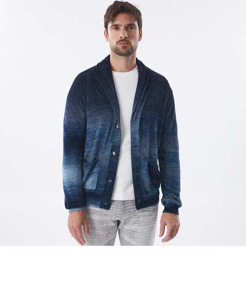 【PRIMA COLLECTION】グラデーションボーダーカーディガン