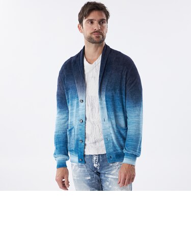 【PRIMA COLLECTION】グラデーションボーダーカーディガン