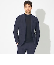 【PRIMA COLLECTION】チェックパターンサッカージャケット