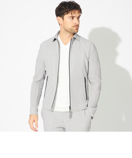 【PRIMA COLLECTION】ワッシャーストレッチブルゾン