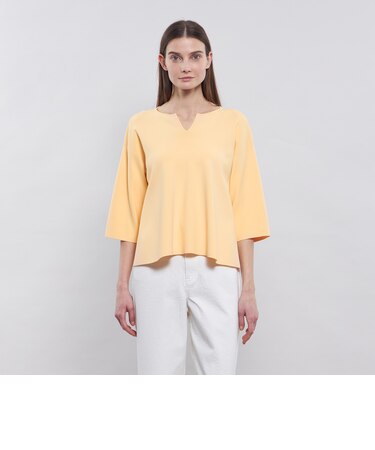 【La maglia】 キーネックニットプルオーバー