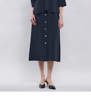 【La maglia】 フロントボタンニットスカート