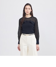 【La maglia】 シアーコンビニットプルオーバー