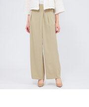 グロッシーツイル タックワイドパンツ