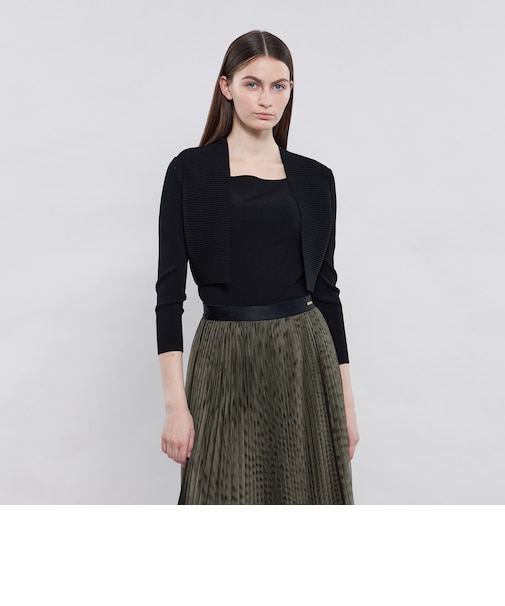 【2025年春夏モデル】キュプラストレッチ ニットボレロ