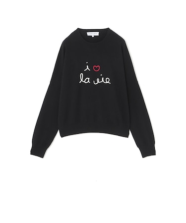 【MAISON LABICHE】カシミヤブラックニットプルオーバー《WEB＆EPOCA THE SHOP店舗限定》