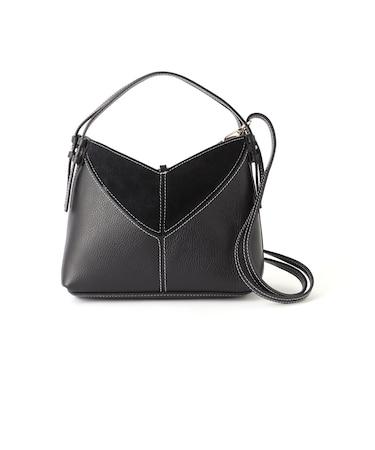 【AULENTTI】スエードコンビハンドバッグ《WEB＆EPOCA THE SHOP店舗限定》