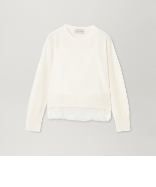 【EPOCA STORIA】レースキャミ付きニット《WEB＆EPOCA THE SHOP店舗限定》