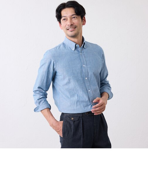 ダンガリーボタンダウンシャツ