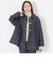 レーヨンストレッチデニムジャケット