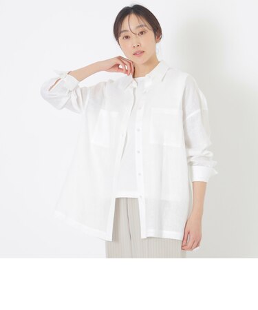 リネン長袖シャツ