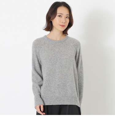 【育てるカシミヤ】クルーネックニット
