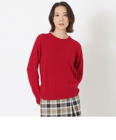 【育てるカシミヤ】クルーネックニット