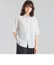 GREY LABEL ストライプショートスリーブレギュラーカラーシャツ