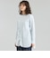 GREY LABEL ストライプバンドカラーシャツ