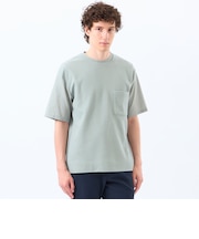 ニットコンビTシャツ ケーブルニット×ブロード