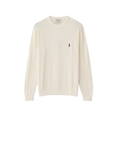【WEB&一部店舗限定】バッキンガムベア ケーブル クルーネックプルオーバー