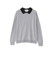 【JOHN SMEDLEY】バイカラーニットポロシャツ
