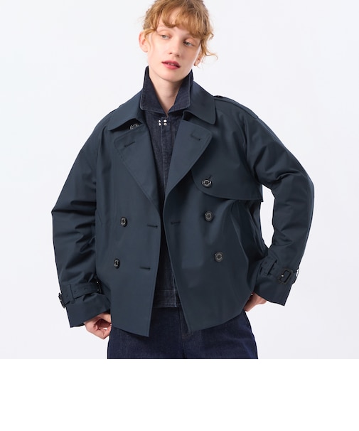【WELBURY TRENCH SHORT(ウェルベリートレンチショート)】ライトギャバジン