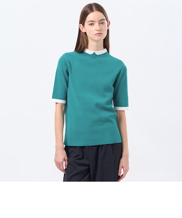 Cleric Collar Knit ハーフスリーブ