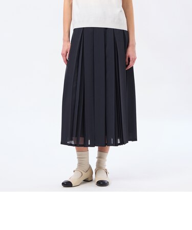 【WEB&一部店舗限定】【WILLINGHAM SKIRT(ウィリングハムスカート)】トリプルプリーツ