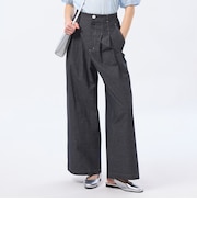 ハケメコットンリネンタックパンツ