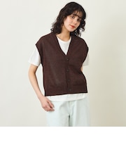 GREY LABEL ペーパーヤーンニットベスト