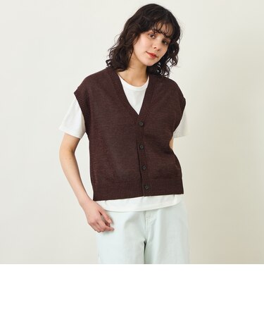 GREY LABEL ペーパーヤーンニットベスト