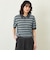 【GREY LABEL】リネンミックスボーダーポロニット