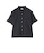 GREY LABEL コットンコードボイル バンドカラーシャツ