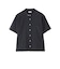 GREY LABEL コットンコードボイル バンドカラーシャツ