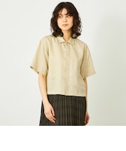 GREY LABEL リネンハーフスリーブシャツ