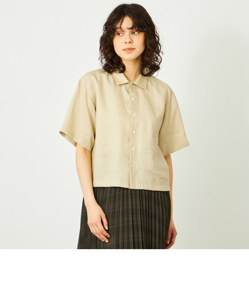 GREY LABEL リネンハーフスリーブシャツ
