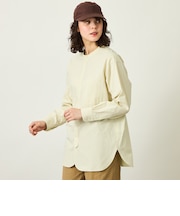 GREY LABEL パターンドバンドカラーシャツ