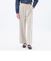 【LEE11月号/蛯原友里さん着用】【MP STANDARD TROUSERS 001 WIDE FIT】WARM TWILL製