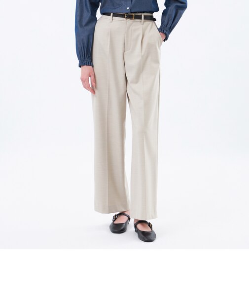 【LEE11月号/蛯原友里さん着用】【MP STANDARD TROUSERS 001 WIDE FIT】WARM TWILL製