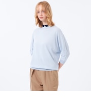 【Cleric Collar Knit(クレリックカラーニット)】ドルマンスリーブ