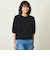 GREY LABEL ウールファーハーフスリーブニット