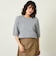 GREY LABEL ウールファーハーフスリーブニット