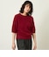 GREY LABEL ウールファーハーフスリーブニット