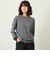 GREY LABEL ウールカシミヤバイカラーニット